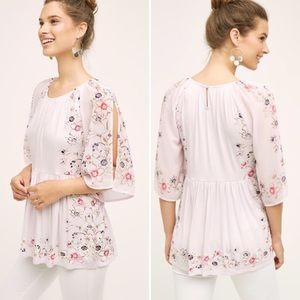 Anthropologie | Garden Border Blouse M